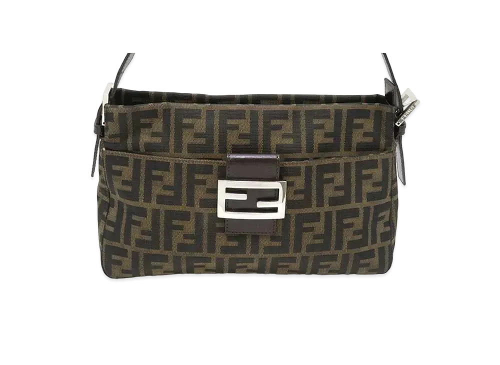 FENDI Zucca Shoulder Bag "Brown"