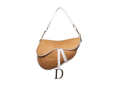 Dior Runway Leather Saddle Bag "Brown"