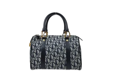 Dior Trotter Mini Boston Handle Bag "Navy"
