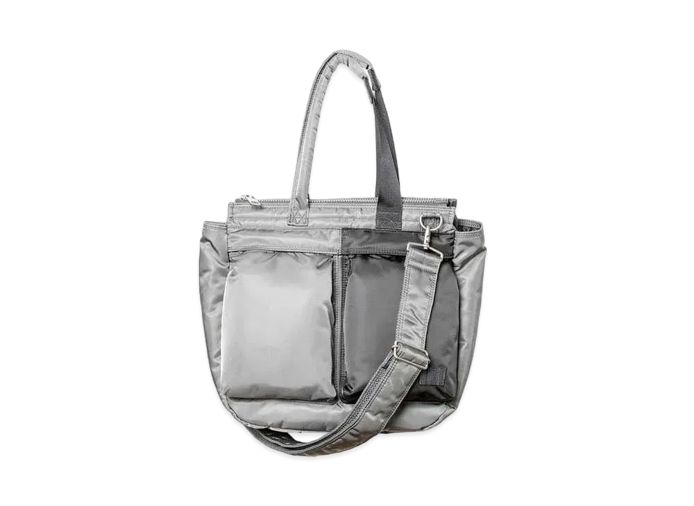 sacai x PORTER Pocket Tote Medium "Grey"