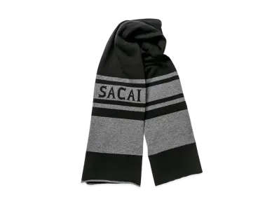 sacai Wool Cashmere Scarf "Black"