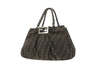 FENDI Zucca Shoulder Bag "Brown"