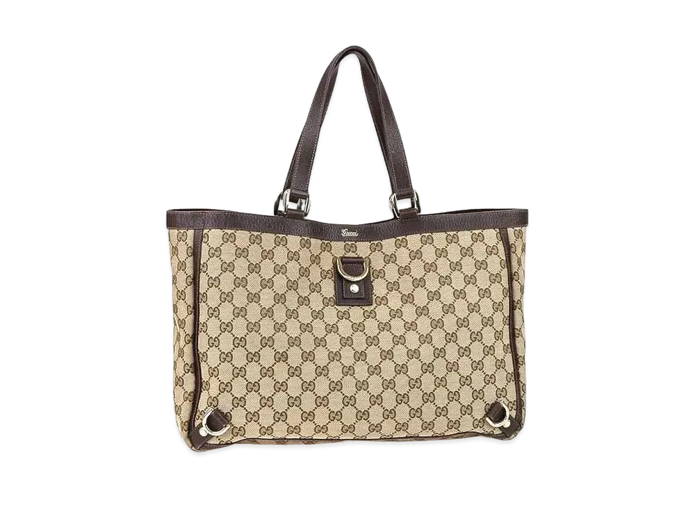 GUCCI GG Canvas Abbey Large Tote Bag "Beige"