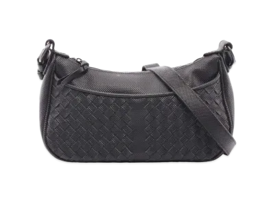 Bottega Veneta PVC Intrecciato Shoulder Bag "Black"