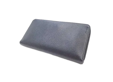 PRADA Organizer Full Zip Wallet "Black"