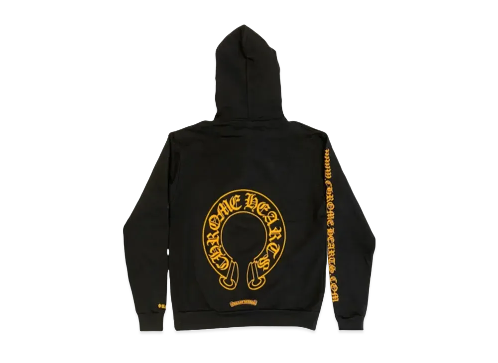 クロムハーツ ウェブ エクスクルーシブ ホースシュー フーディー "ブラック/イエロー"