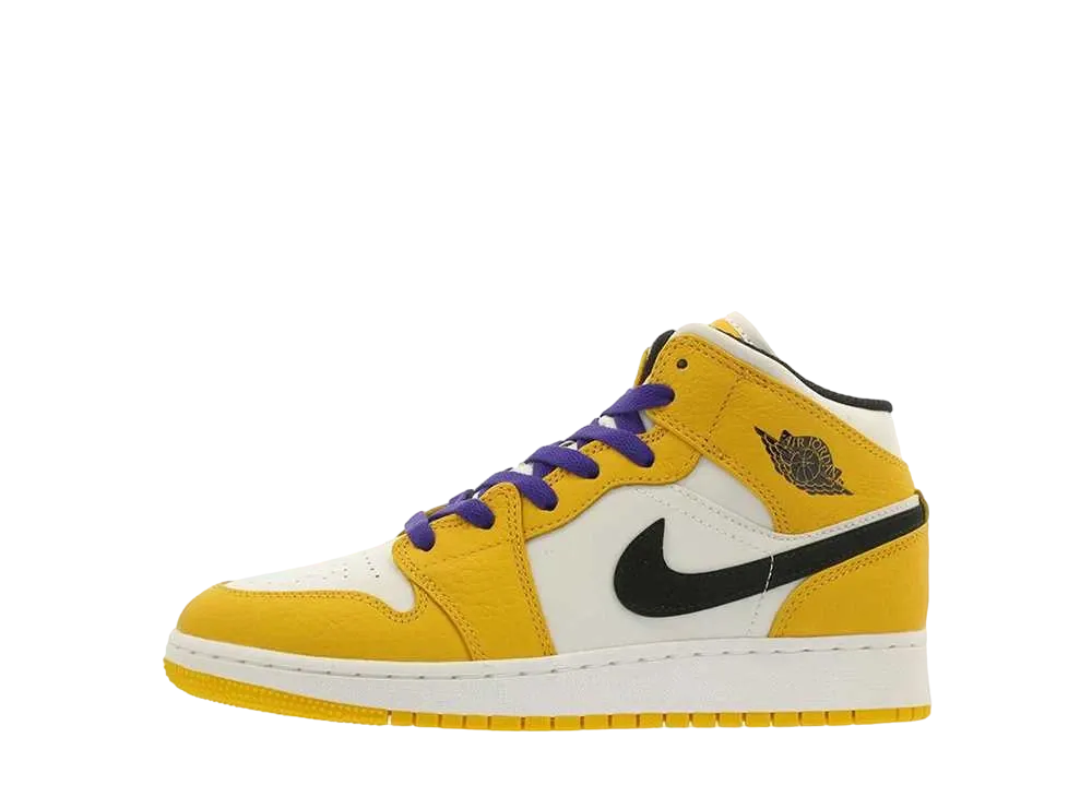 Nike GS Air Jordan 1 Mid SE "Laker"