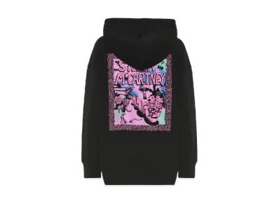STELLA MCCARTNEY Carbot Printed Cotton Hoodie "Black"