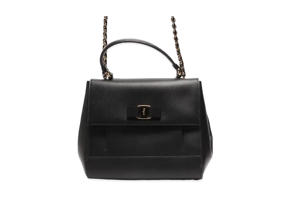 Salvatore Ferragamo 2Way Leather "Black"