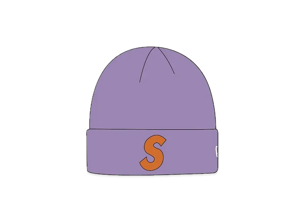 Supreme New Era® S Logo Beanie "Light Violet" (19FW)