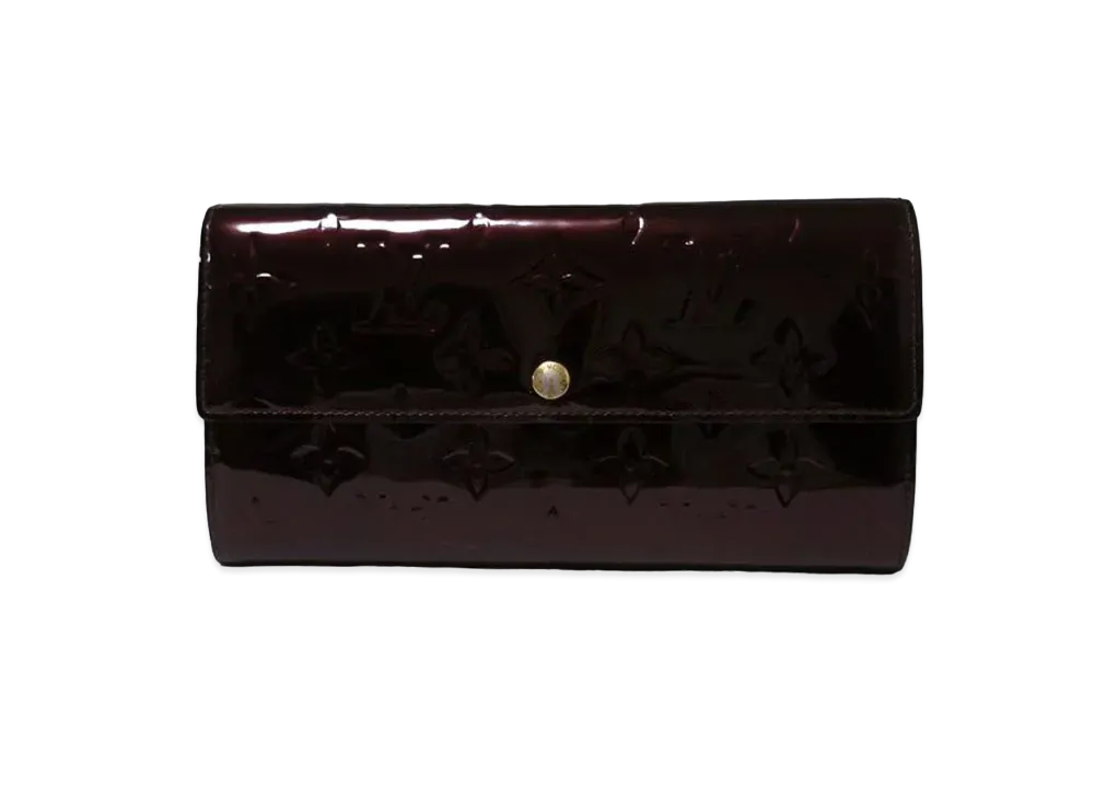 Louis Vuitton Sarah Wallet Monogram Vernis "Amarante"