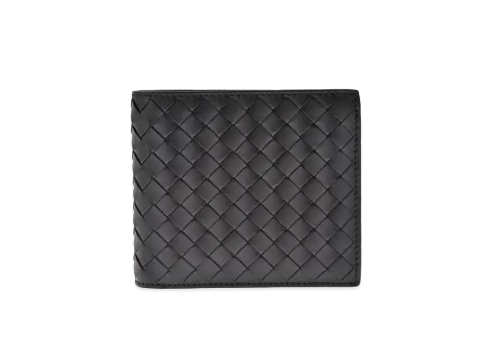 ボッテガ ヴェネタ イントレチャート レザー ウォレット "ブラック"