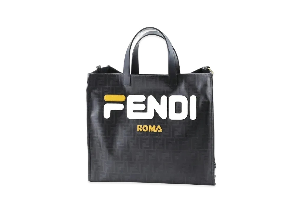 FENDI x FILA Mania Logo Shopper Tote "Black"