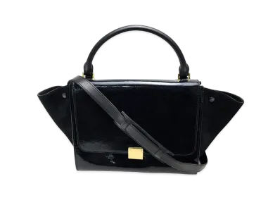 CELINE Trapeze 2Way Shoulder Bag "Black"