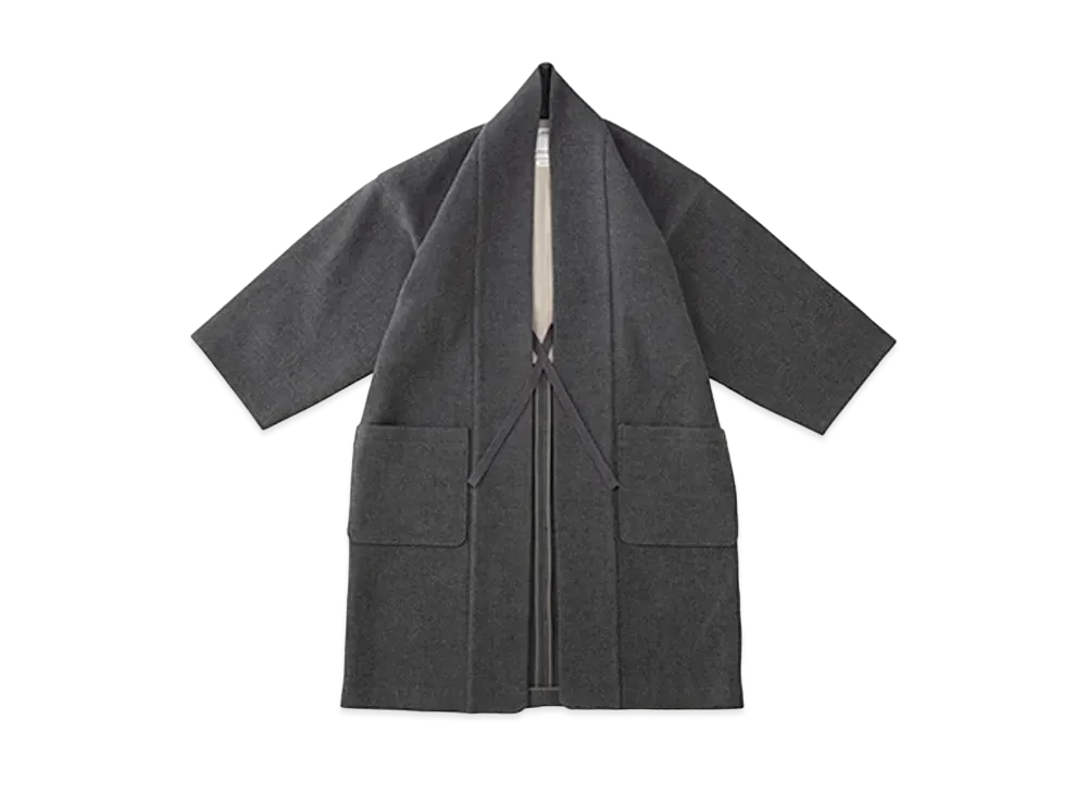 VISVIM KIYARI COAT (MELTON) "Grey"