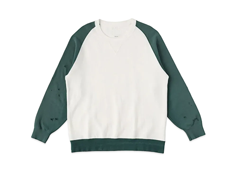 VISVIM JUMBO SWEAT L/S CRASH "White"