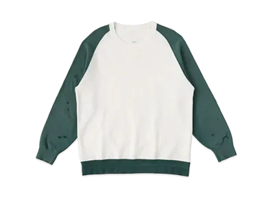 VISVIM JUMBO SWEAT L/S CRASH "White"