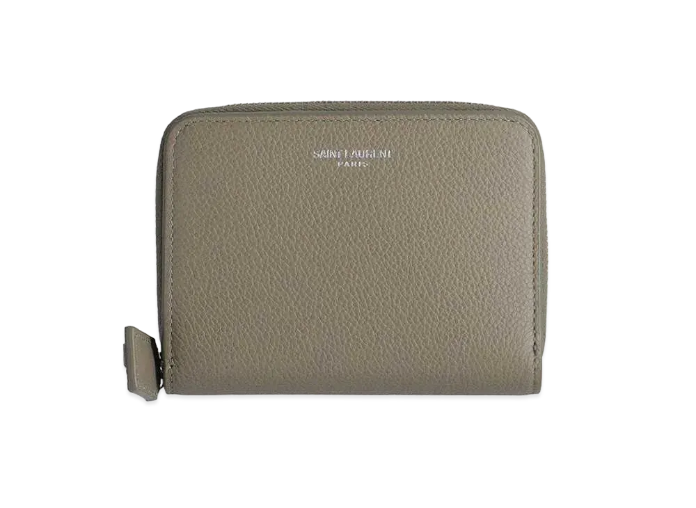 Saint Laurent Rive Gauche Compact Wallet "Gray"