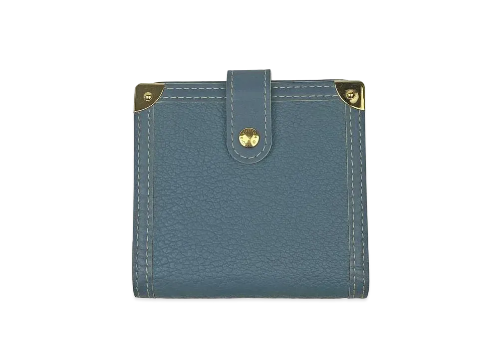Louis Vuitton Compact Zip Wallet "Blue"
