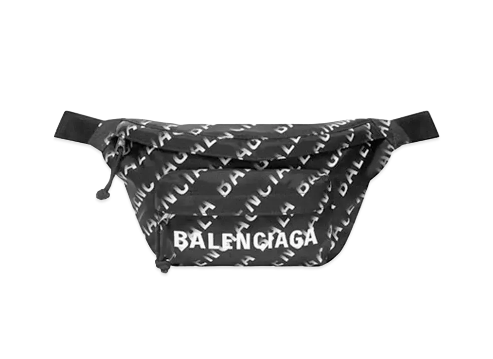 バレンシアガ ウィール ベルトパック "ブラック/ホワイト" 533009 H857X 1090