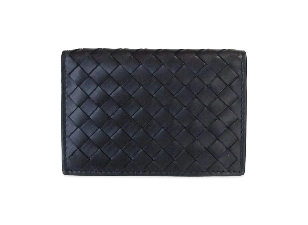 Bottega Veneta Intrecciato Nero Card Case "Black"