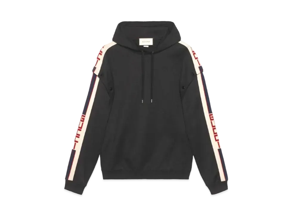 グッチ テクニカル ジャージー スウェットシャツ "ブラック"