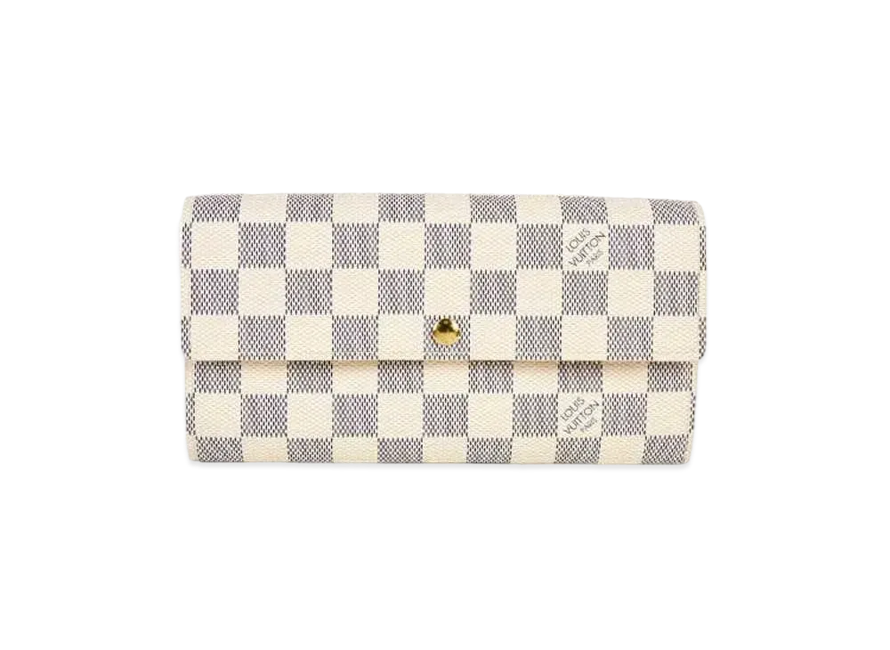 ルイヴィトン ポルトフォイユ・サラ ダミエ・アズール N61735