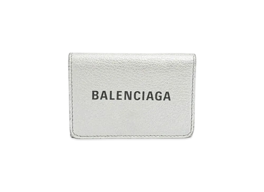 BALENCIAGA Everyday Compact Wallet "Silver"