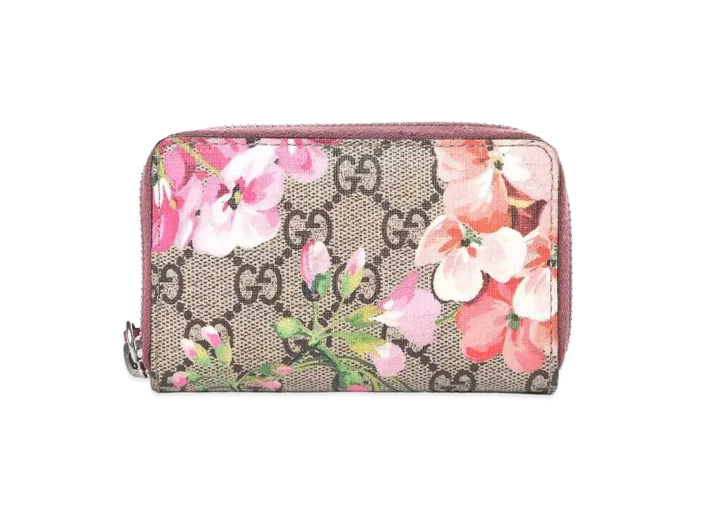 GUCCI GG Blooms Zip Around Wallet "Antique Rose"