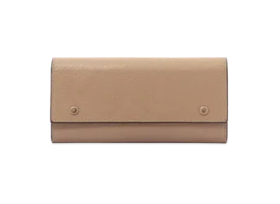 CELINE Large Frap Multi Function Leather Wallet "Gray"