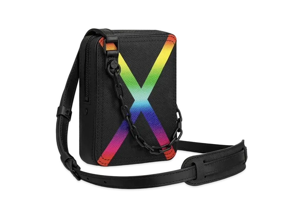 Louis Vuitton Taiga Rainbow Danube Messenger Bag