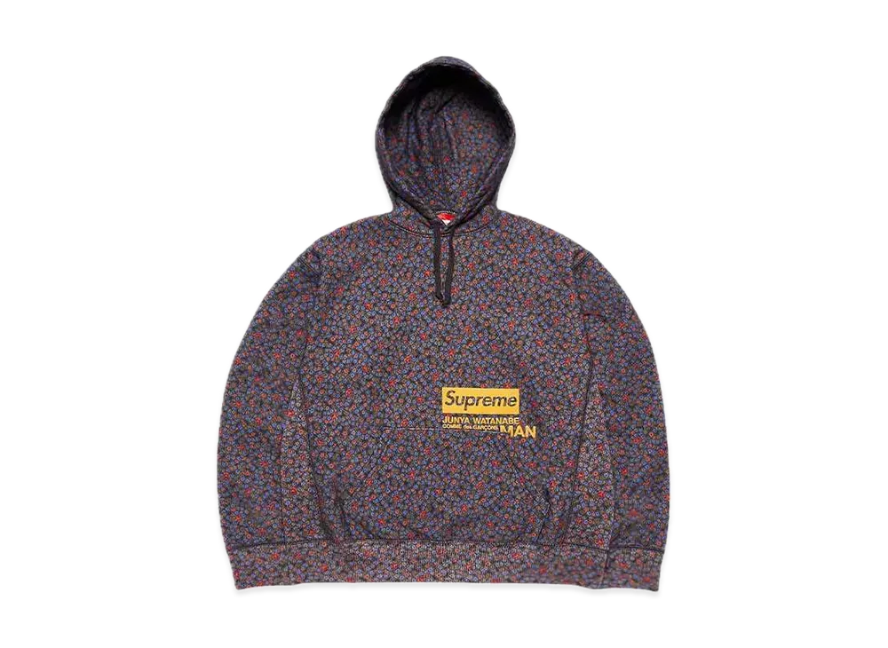 Supreme / JUNYA WATANABE COMME des GARCONS MAN Hooded Sweatshirt "Black Flowers"