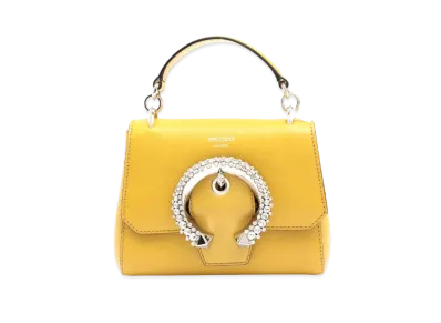 Jimmy Choo Madelyn Leather 2Way Handle Bag "Yellow"