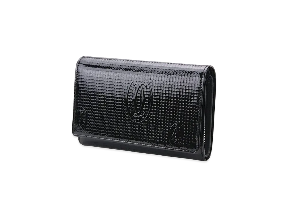 カルティエ ハッピーバースデー ウォレット 折り財布 "ブラック" L3001242