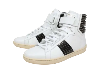 Saint Laurent SL10H Hi Top Studs "White"
