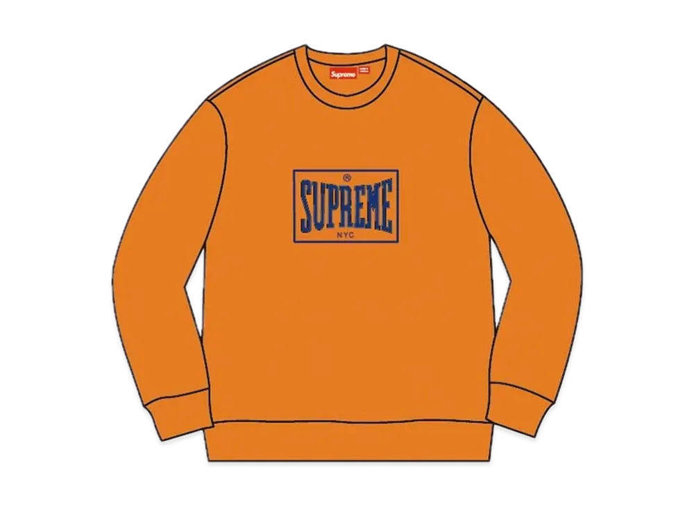 Supreme Warm Up Crewneck "Orange"