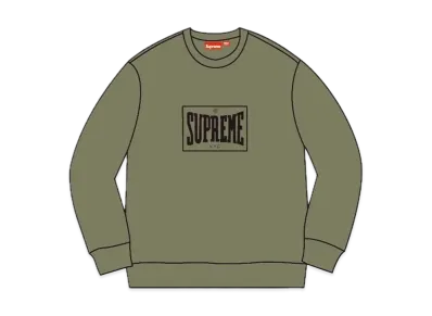Supreme Warm Up Crewneck "Light Olive"