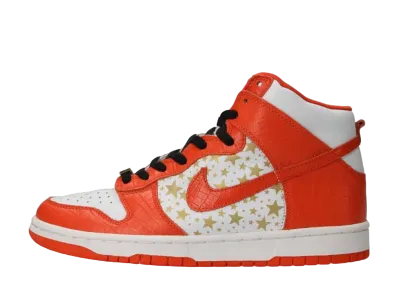 シュプリーム × ナイキ SB ダンク ハイ "オレンジ スターズ"
