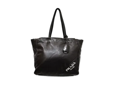 PRADA Nappa Soft Leather Tote Bag "Black"