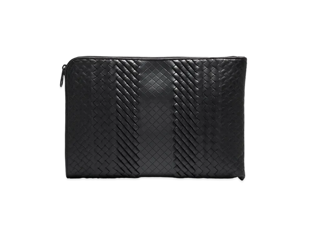 Bottega Veneta  Intrecciato Clutch Bag "Black"