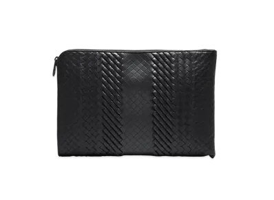 Bottega Veneta Intrecciato Clutch Bag "Black"