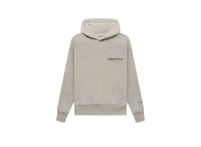 FEAR OF GOD ESSENTIALS KIDS PULLOVER HOODIE "Dark Heather Oatmeal"