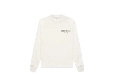 FEAR OF GOD ESSENTIALS KIDS LS TEE "Light Heather Oatmeal"