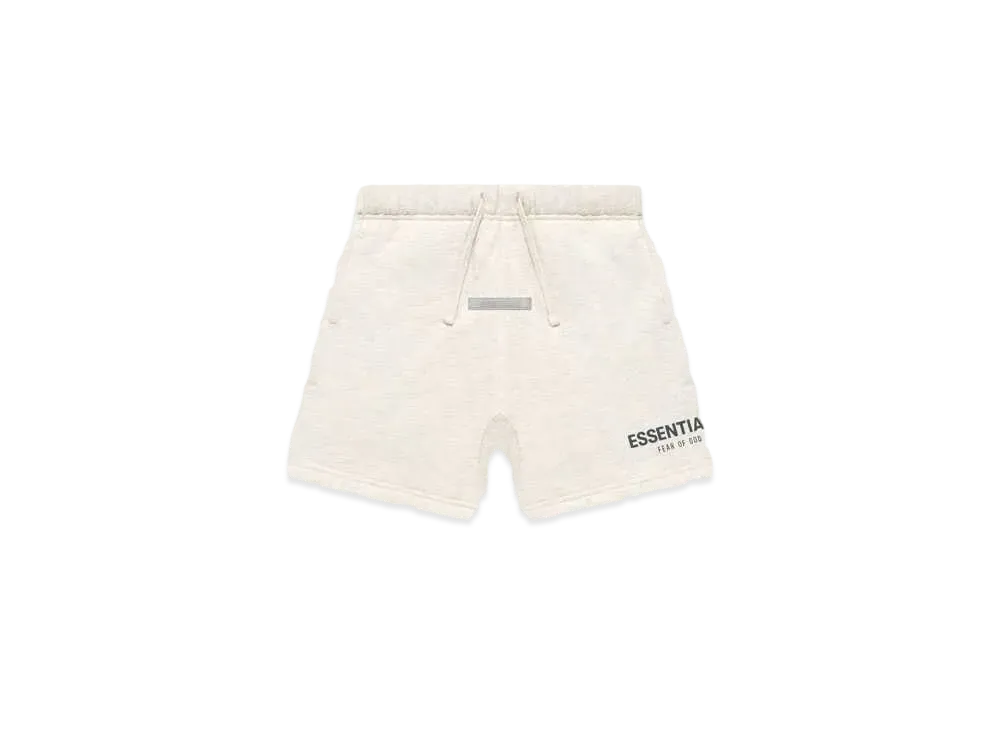 FEAR OF GOD ESSENTIALS KIDS SWEATSHORT "Light Heather Oatmeal"