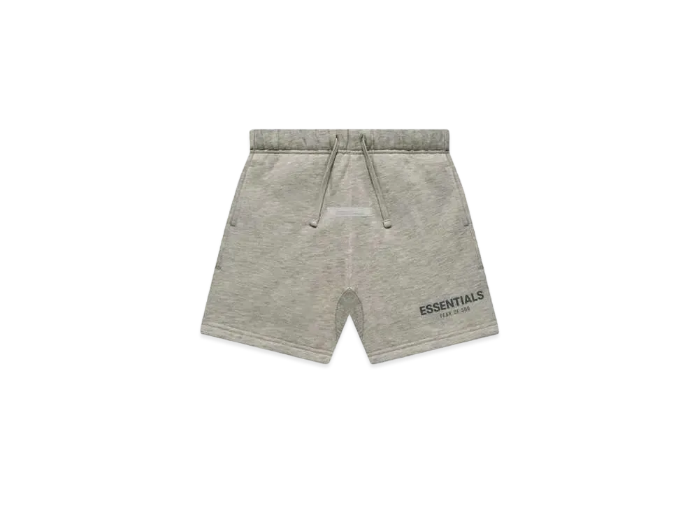 FEAR OF GOD ESSENTIALS KIDS SWEATSHORT "Dark Heather Oatmeal"