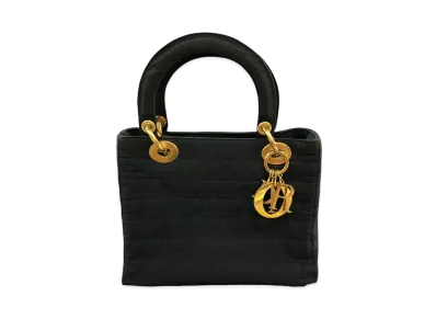 Dior Lady Dior Cannage Handbag "Black"