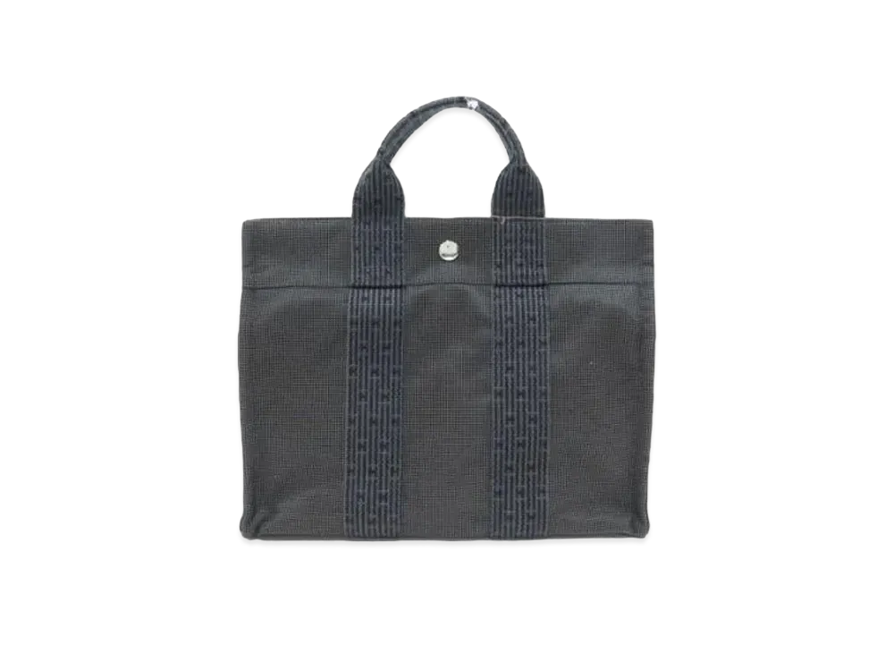  エルメス エールライン PM キャンバス トートバッグ "グレー"