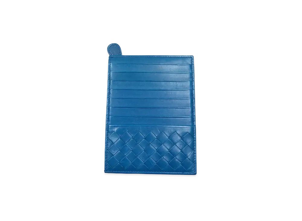 ボッテガヴェネタ イントレチャート カードケース "ブルー"