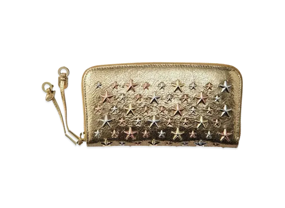 Jimmy Choo Philippa Star Studs Wallet "Gold"