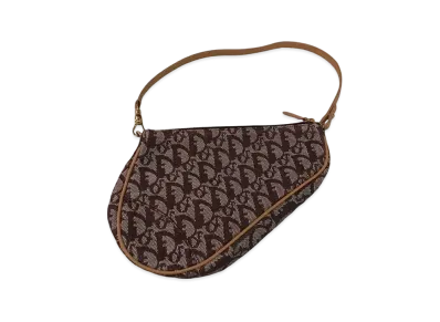 Dior Trotter Saddle Hand Bag "Brown"
